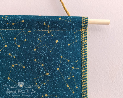 Astrology Mysteries - Fabric Pin Banner Display with Pompom Trim