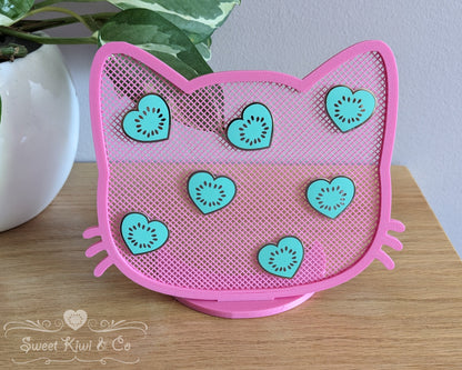 Cute Lil' Kitty - Cat Shaped Enamel Pin Display Frame