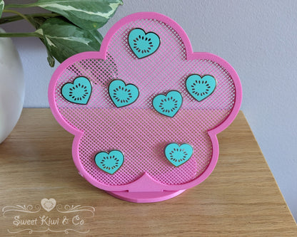 Happy Daisy - Flower Shaped Enamel Pin Display Frame