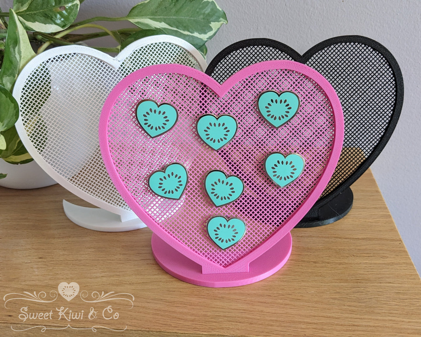 Lotsa Luv - Heart Shaped Enamel Pin Display Frame