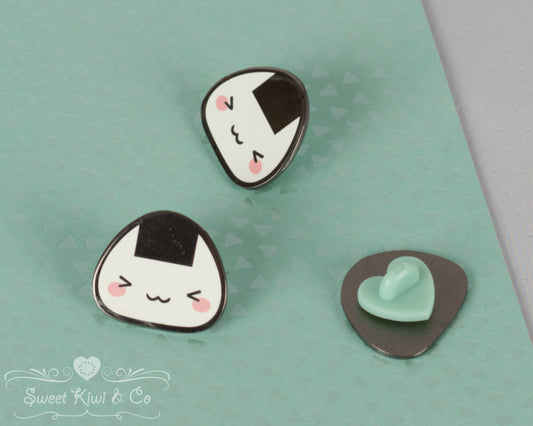 Kawaii Onigiri - Hard Enamel Pin