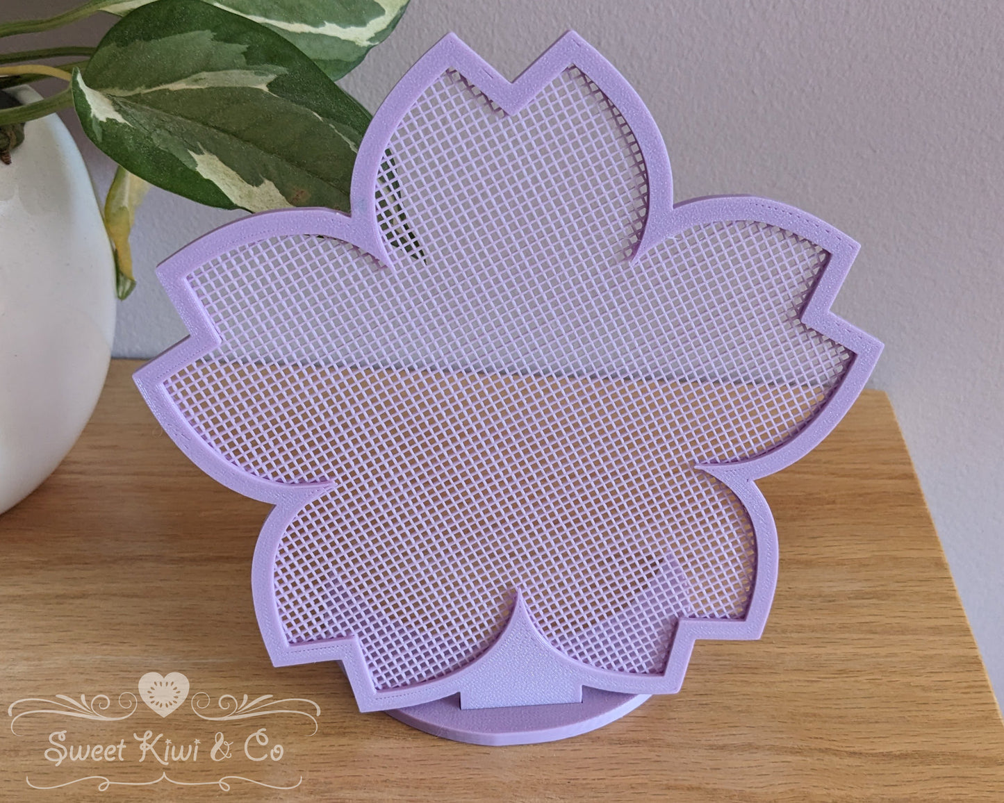 Sakura Blossom - Flower Shaped Enamel Pin Display Frame