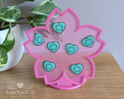 Sakura Blossom - Flower Shaped Enamel Pin Display Frame