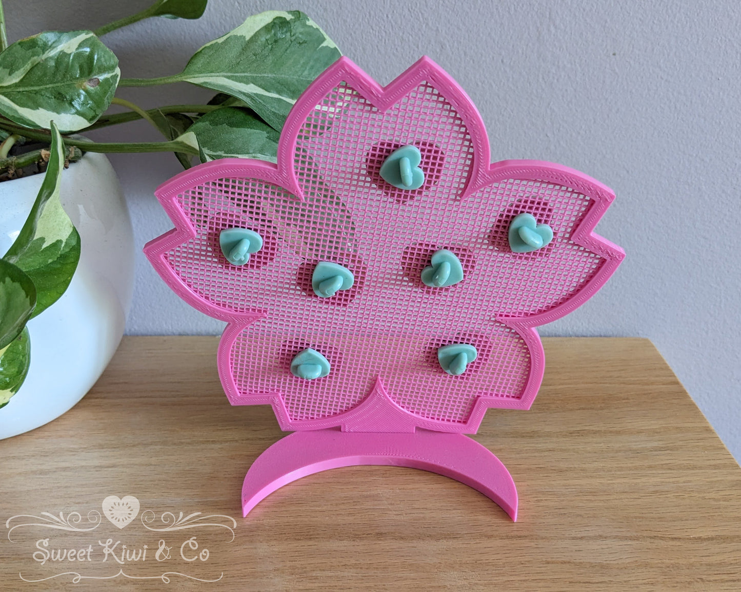 Sakura Blossom - Flower Shaped Enamel Pin Display Frame