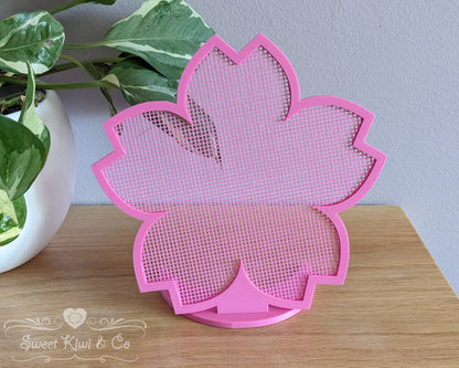 Sakura Blossom - Flower Shaped Enamel Pin Display Frame