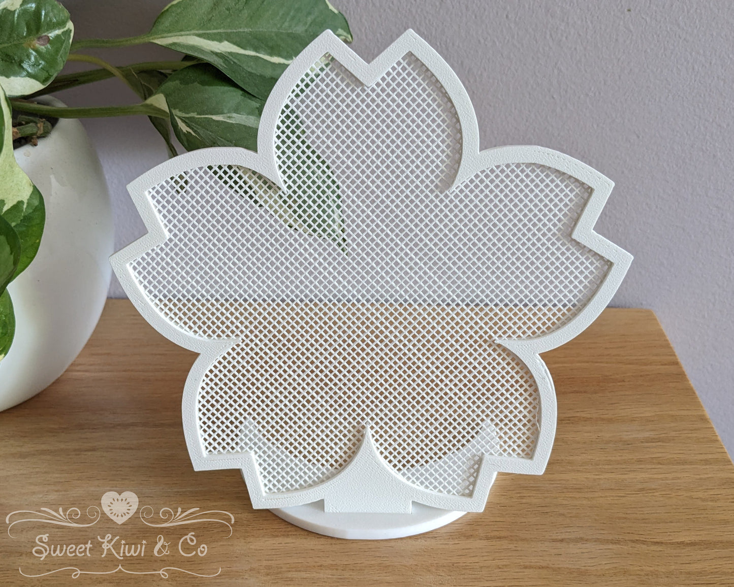 Sakura Blossom - Flower Shaped Enamel Pin Display Frame